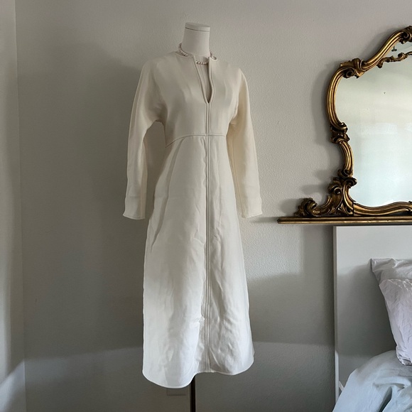ZARA limited edition white long sleeve dress size m - Picture 3 of 12